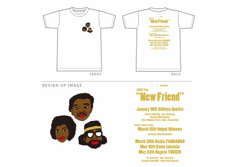川本真琴作画　ワンマンツアー2020「新しい友達」　オフィシャル Tシャツ