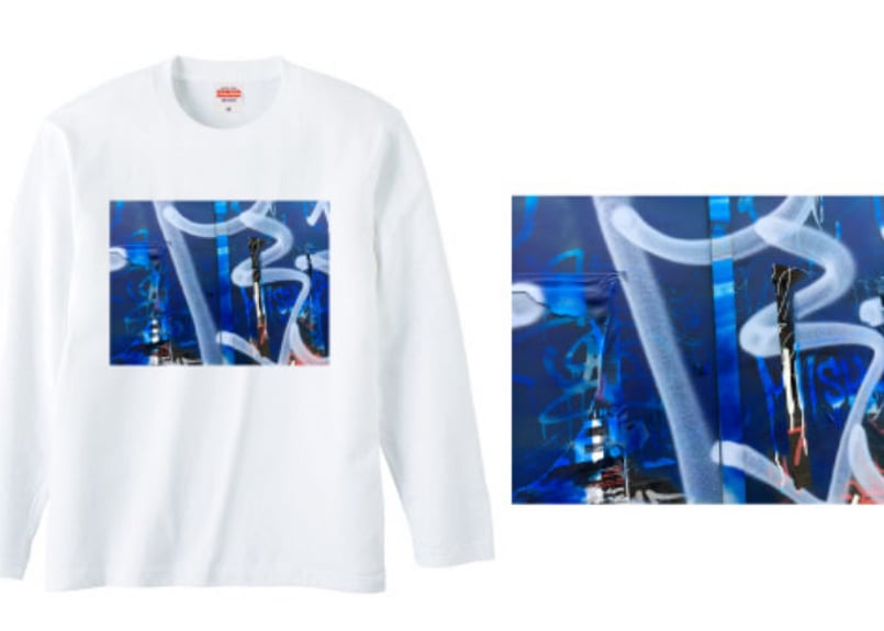 川本真琴撮影 ニューヨークTシャツ（長袖）ブルー | 川本真琴天国