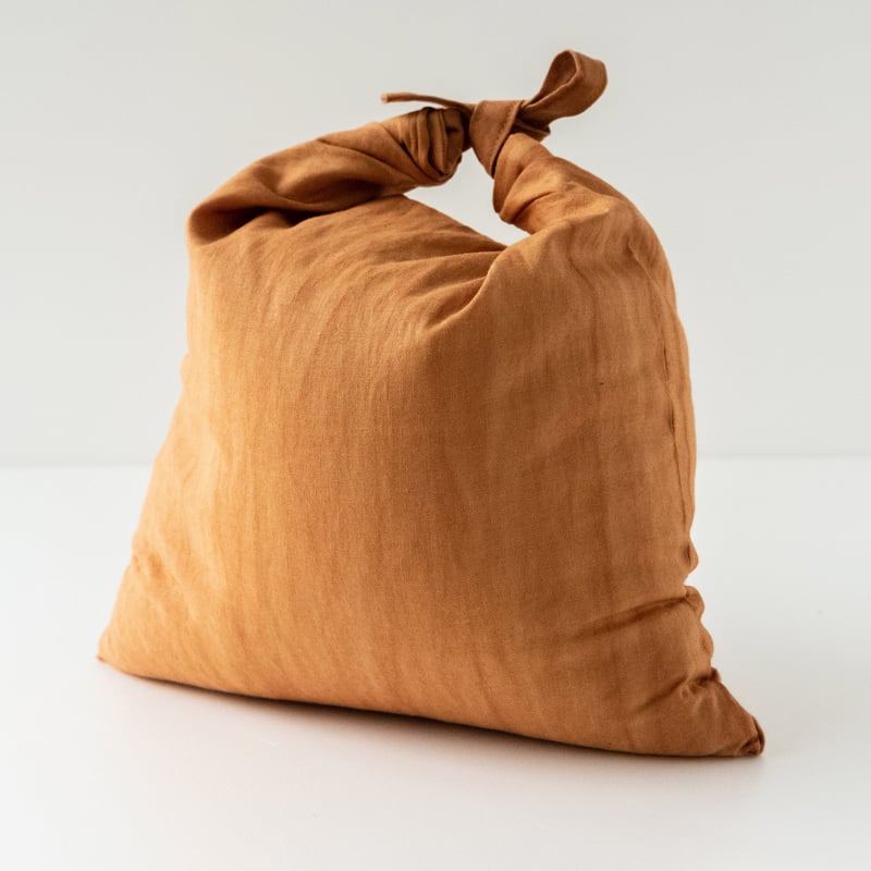 天然の防虫・消臭効果 柿渋染米袋（〜4kg） | POT Dye & Design