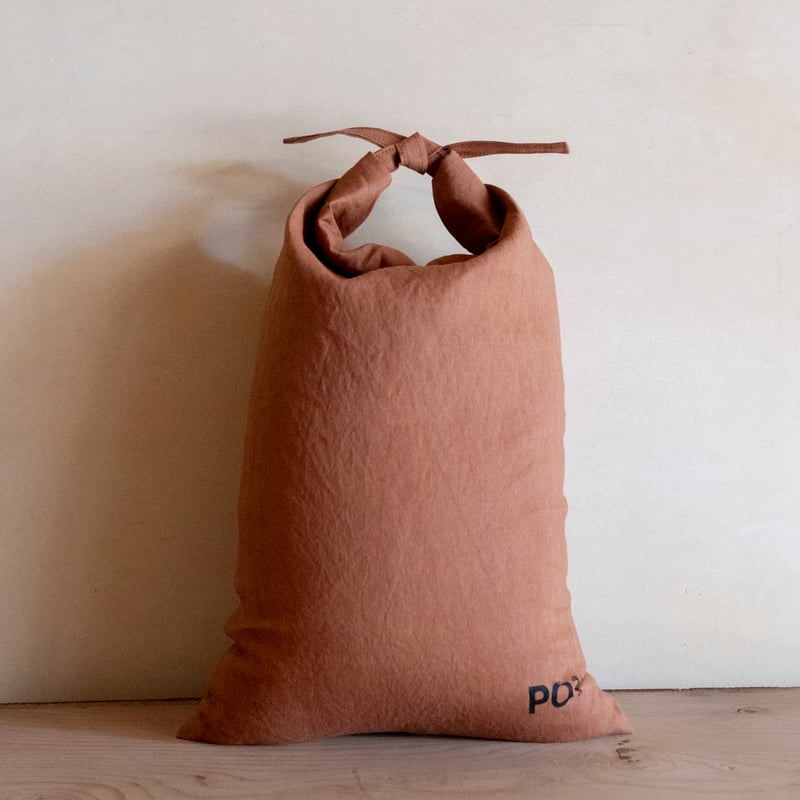 天然の防虫・消臭効果 柿渋染米袋（〜4kg） | POT Dye & Design