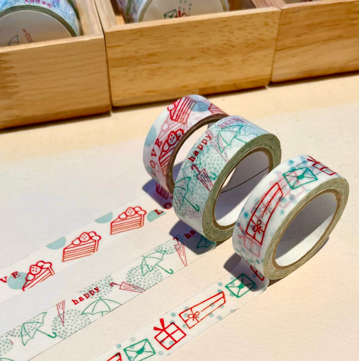 海外マスキングテープ巻売り 雨雪しゃぼん・ピンク 人物マスキングテープ マスキングテープ ーご縁うさぎー 】 マステ maskingtape うさぎ