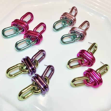 Bicolor Metallic Chain Pierce/6color