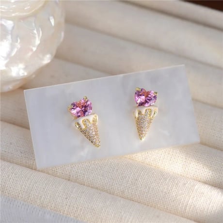 Heart Icecream Pave Pierce
