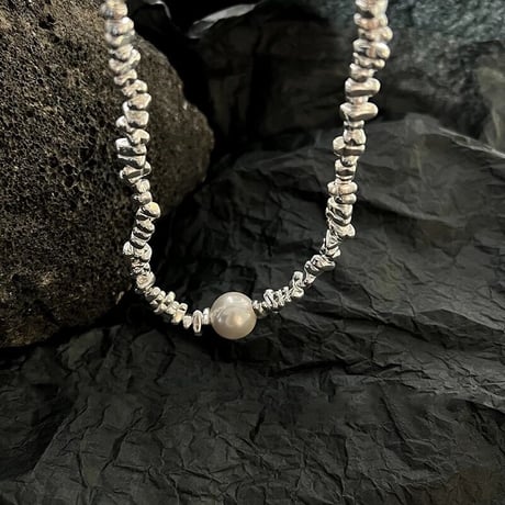 Pearl Ragged Chain Necklace