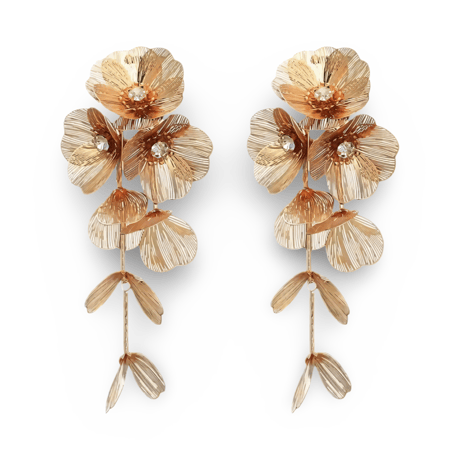 Flower Petal Tassel Pierce/5color