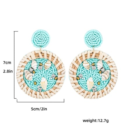 Shell  Beads Rattan Pierce