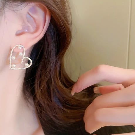 Lovely Heart Pearl Pierce