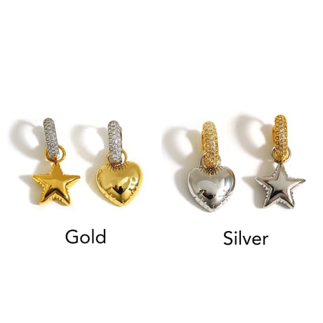 Heart&Star Balloon Pierce/2color