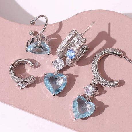 Asymmetry Heart Cubic Pierce