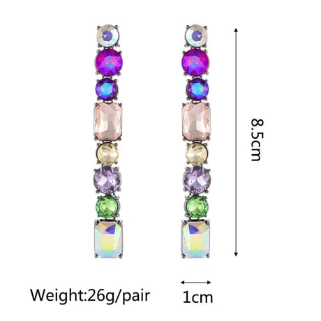 Aurora Crystal Long Pierce