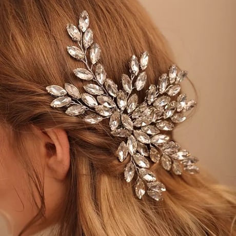 Crystal Leaf Head Jewelry/3color