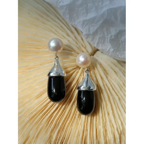Pearl & Round Drops Pierce/2color