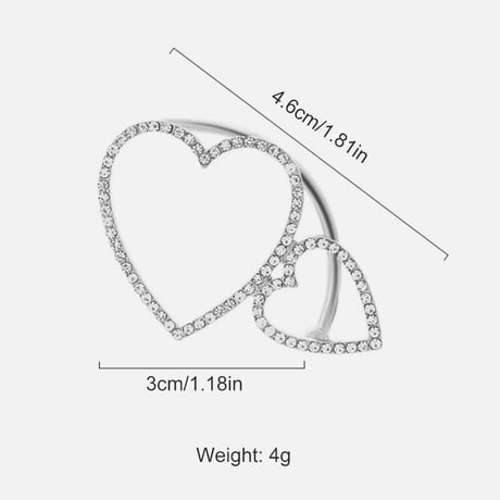 Twin Heart Earcuff