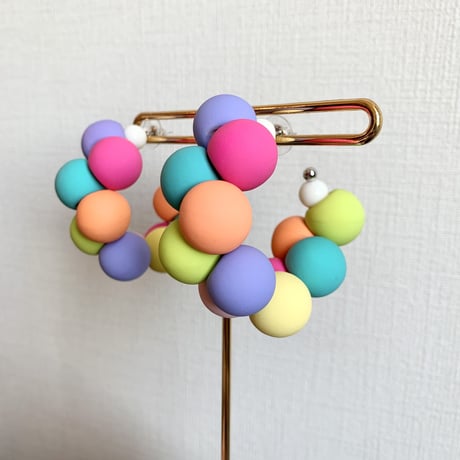 Colorful Ball Hoop Pierce