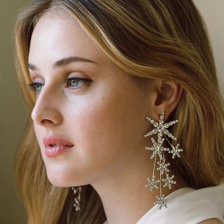 Snow Star Crystal Pierce/2color
