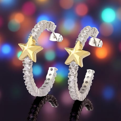 Star Crystal Hoop Pierce