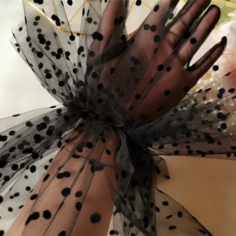 Sheer Tulle Short Glove/3color