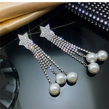 Star Fringe Pearl Pierce