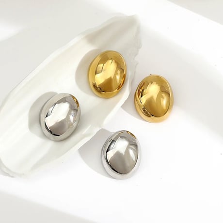 Oval Shape Metal Pierce/2color