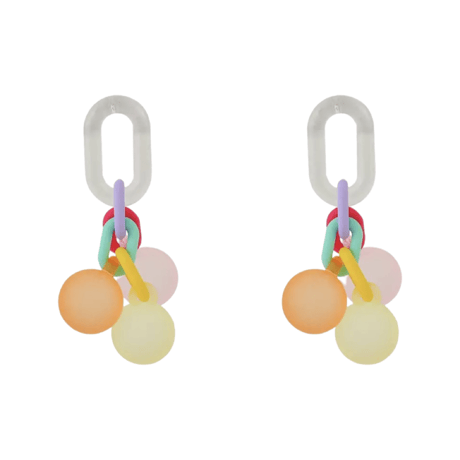 Frosted Glass Ball Pierce/2color