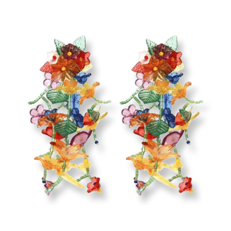 Beads Flower Jingling Pierce