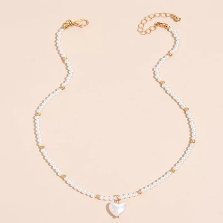 Heart Pearl Necklace