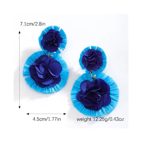 Double Flower Lafite Pierce/4color