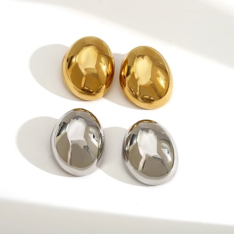 Oval Shape Metal Pierce/2color