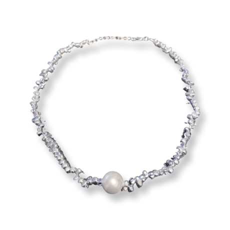 Pearl Ragged Chain Necklace