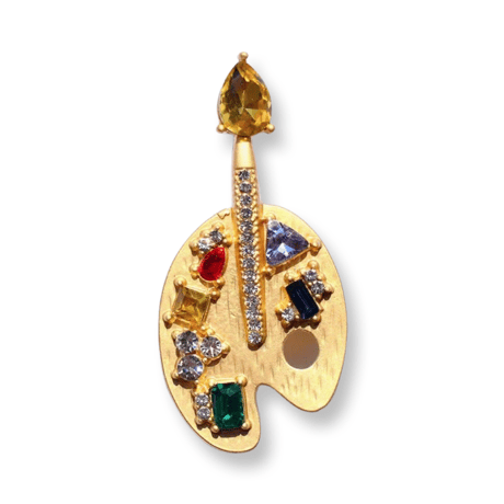 Art Palette Brooch