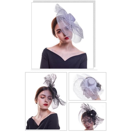 Lace Tulle Fascinator/2color