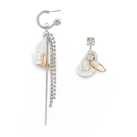 Asymmetry Baroquepearl Tassel Pierce