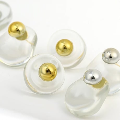 Circle Clear Pierce/2color