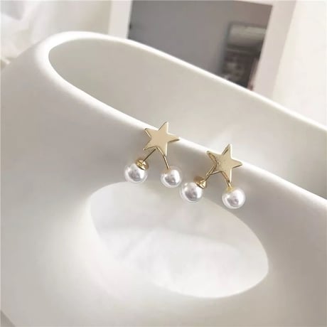 Small Star Pearl Twins Pierce