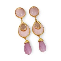 Pink Marble Drop Pierce