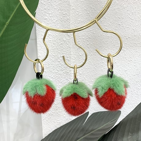 Strawberry Fur Charm