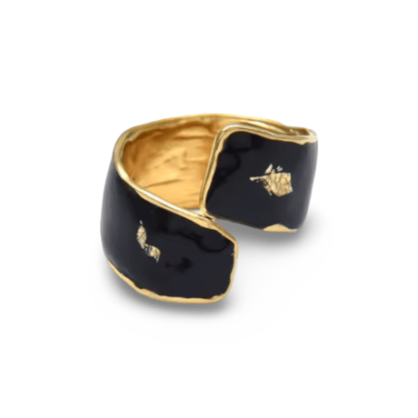 Oblique Foil Ring/2color