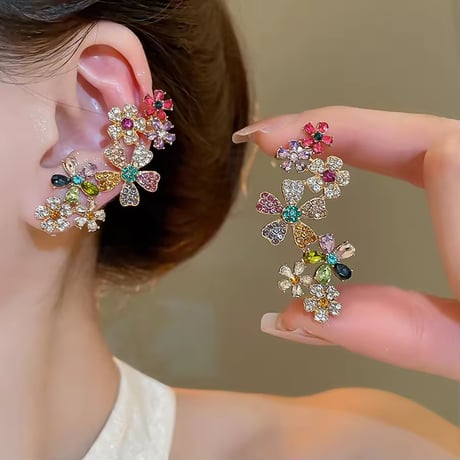 Flower Bijou Clip&Pierce