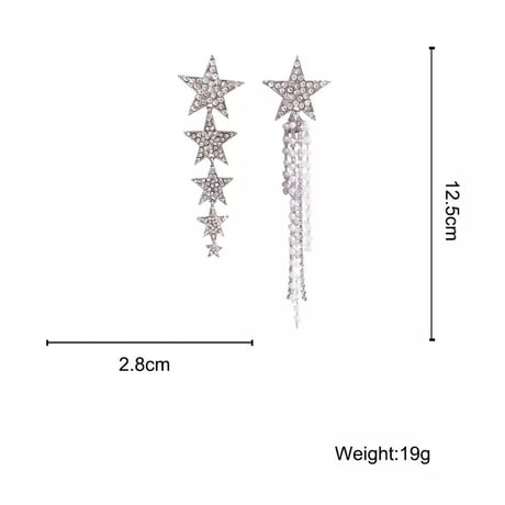 Star&Pearl Tassel Pierce