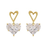 Double Heart Pierce/2color