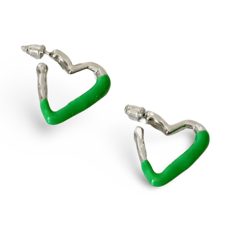 Metal Heart Hoop Pierce