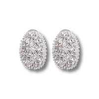 Ovall Pave Small Pierce