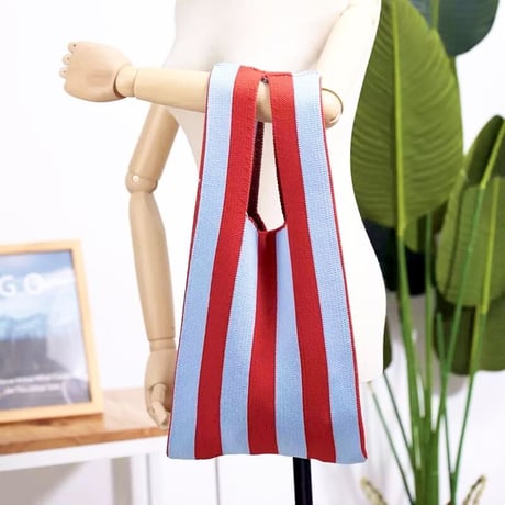 Stripe knit Bag/6color