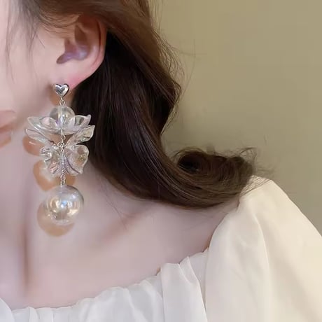 Aurora Flower＆Bubble Pierce