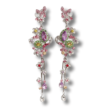 Flower&Butterfly Crystal Pierce