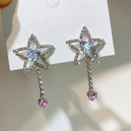 Star&Heart Crystal Pierce