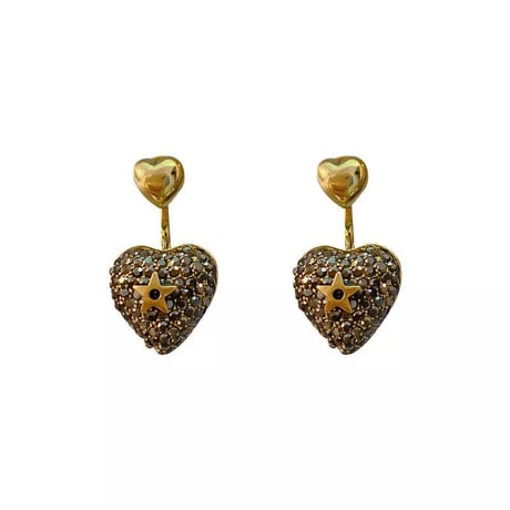 Heart & Star Pave Pierce