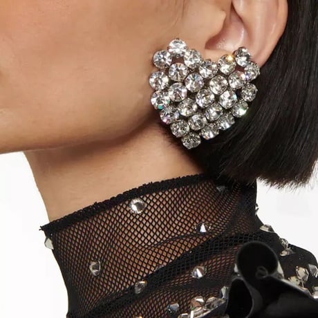 Big  Heart Crystal Pierce