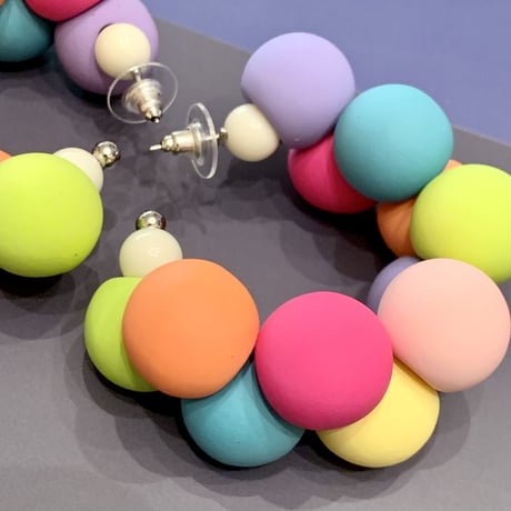 Colorful Ball Hoop Pierce