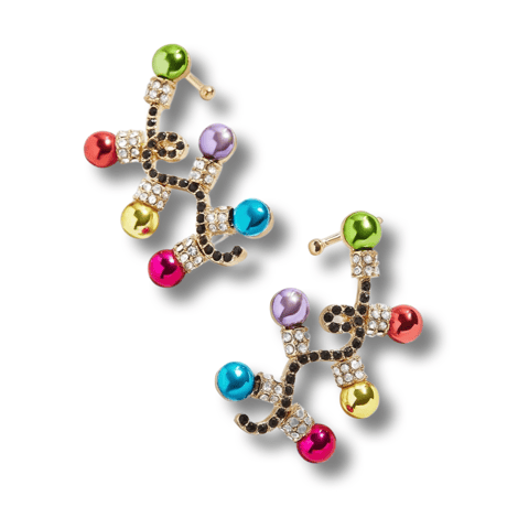Christmas Ornament Earcuff Pierce